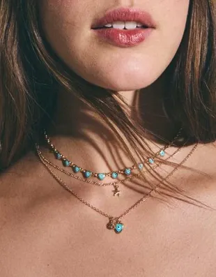 Набор из четырех ожерелий со стразами- Заказать в России