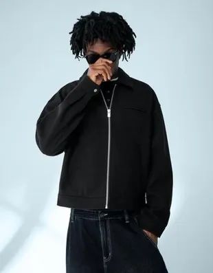 Куртка из фетра на молнии- Заказать в России