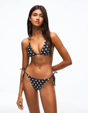 Плавки бикини трусы бразильяно в горошек- Заказать в России