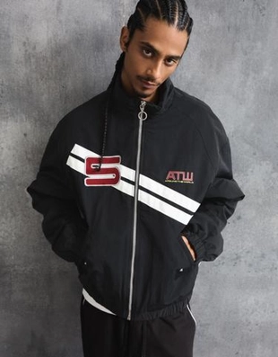 Куртка на молнии с принтом