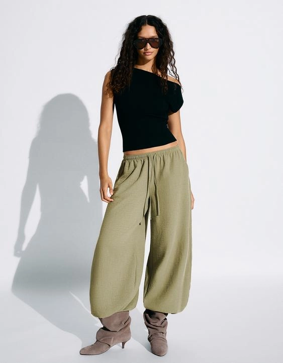 Брюки-шаровары в стиле рустик- Заказать в России