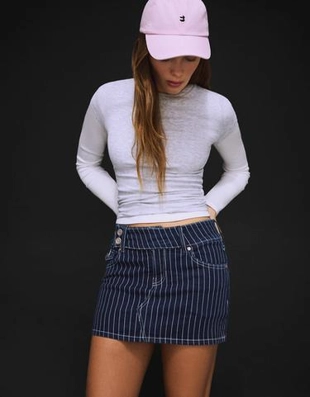 Bershka Джинсовая юбка-шорты