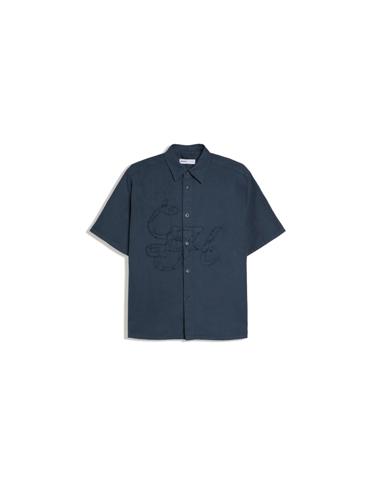 Bershka Рубашка с короткими рукавами и вышивкой купить с доставкой.