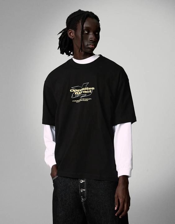 Bershka Футболка с короткими рукавами и принтом