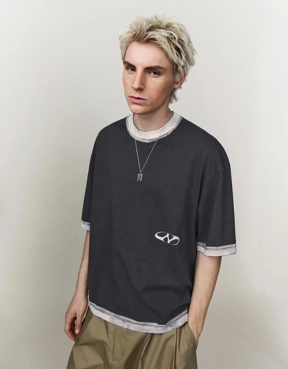 Bershka Футболка с короткими рукавами и принтом