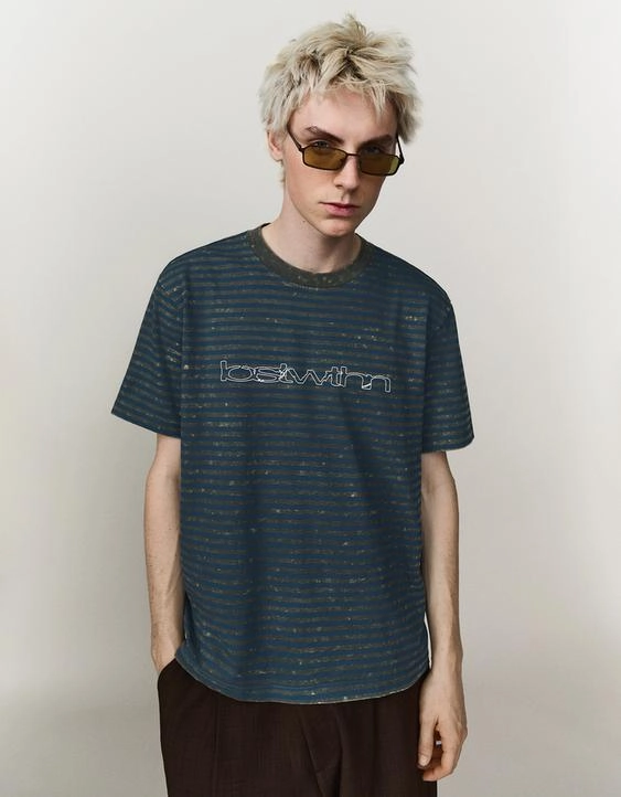 Bershka Футболка с короткими рукавами и принтом