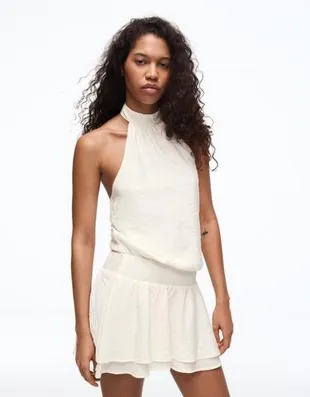 Мини-платье в горошек- Заказать в России