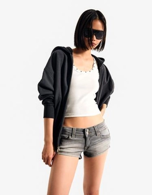 Джинсовые мини-шорты- Заказать в России