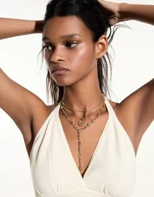 Bershka Набор из 3 цепочек с подвесками