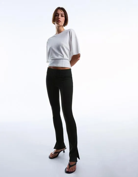 Суперкомпактные брюки с низкой посадкой- Заказать в России