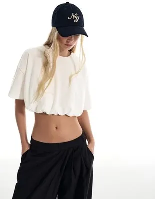 Футболка с короткими рукавами-фонариками- Заказать в России