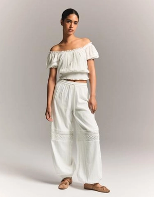 Bershka Рубашка с короткими рукавами в стиле рустик купить с доставкой.