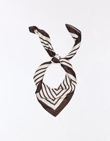 Bershka Атласный платок в полоску купить с доставкой.