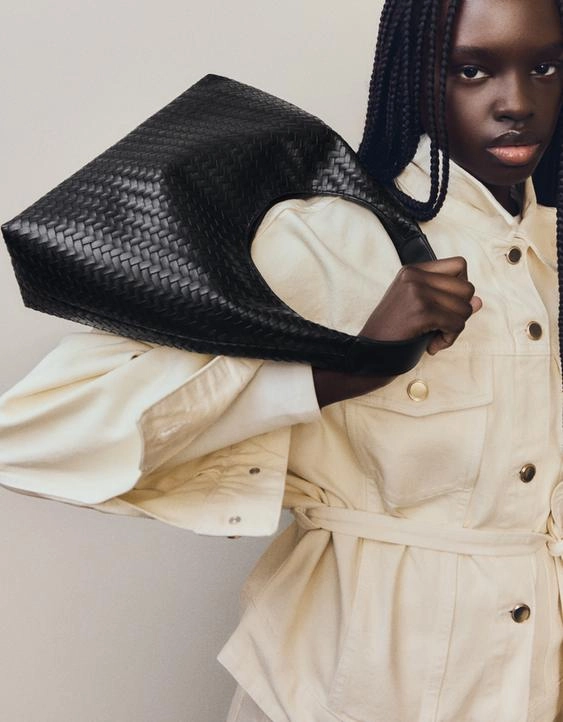 Bershka Плетеная сумка-мешок