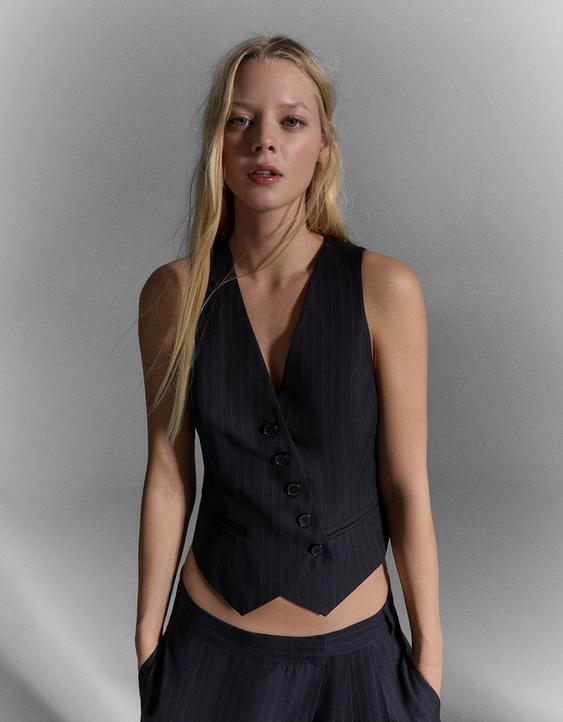 Жилет в полоску- Заказать в России