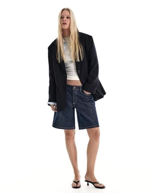 Двубортный блейзер в полоску- Заказать в России