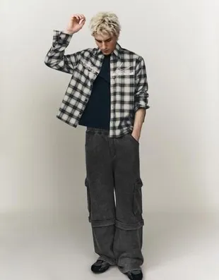 Брюки карго свободного кроя- Заказать в России