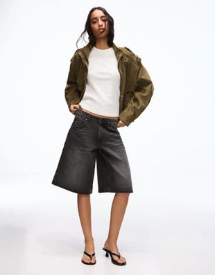 Джинсовые шорты свободного кроя- Заказать в России