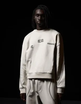 Толстовка свободного кроя с вышивкой- Заказать в России