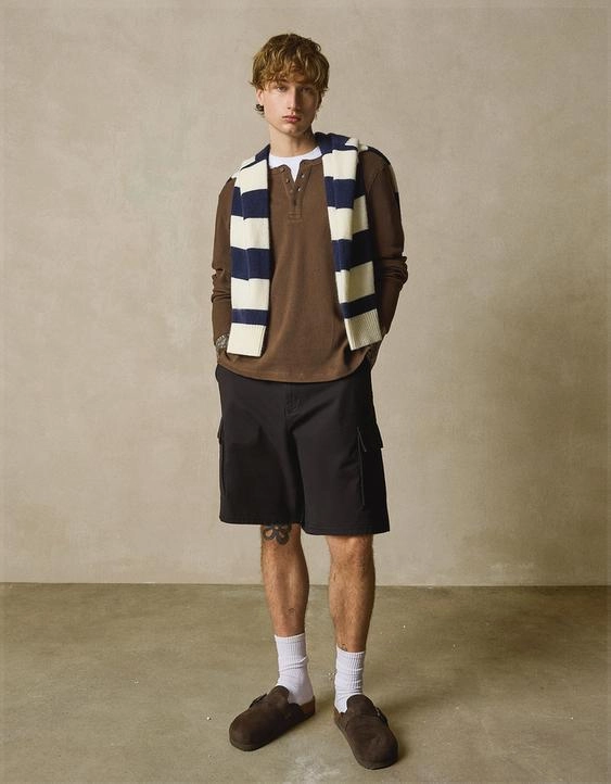 Bershka Широкие шорты карго