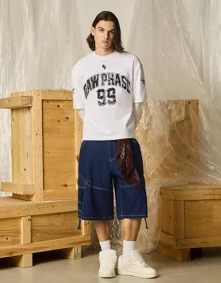 Джинсовые шорты-парашюты карго- Заказать в России