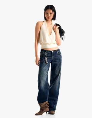 Bershka Джинсы прямого кроя с низкой посадкой купить с доставкой.