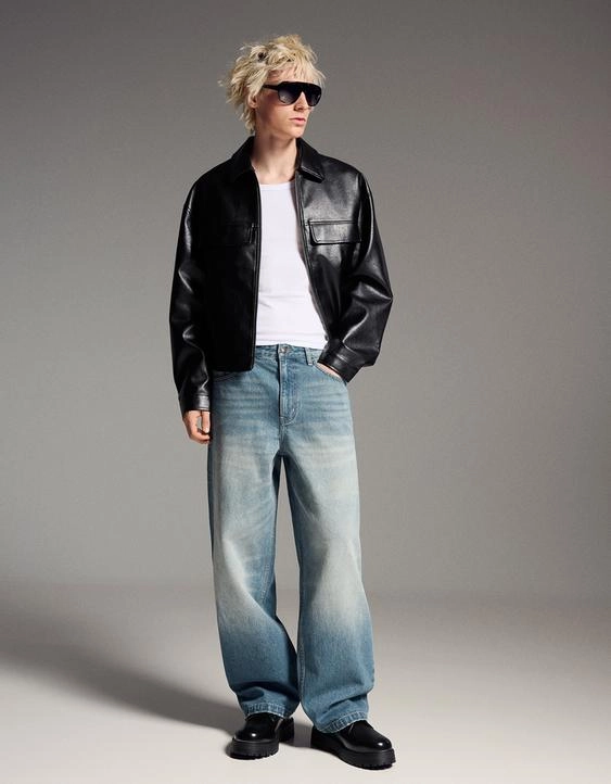 Bershka Джинсы объемного свободного кроя