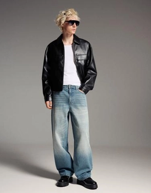 Bershka Джинсы объемного свободного кроя купить с доставкой.