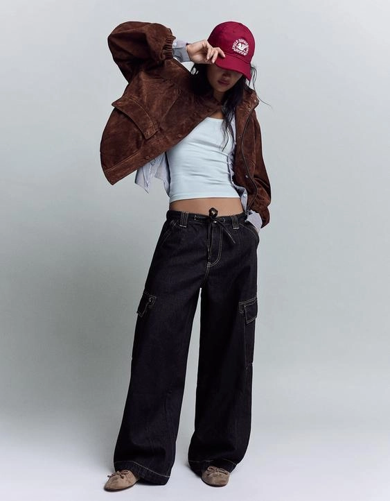 Bershka Джинсы карго-парашюты купить с доставкой.