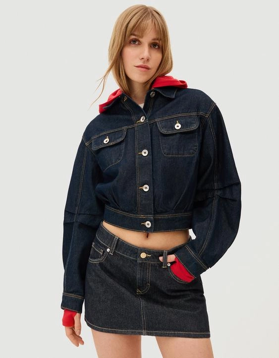 Bershka Джинсовая мини-юбка купить с доставкой.