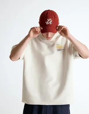 Футболка из мягкой ткани с принтом- Заказать в России