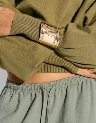 Гладкий браслет-кафф