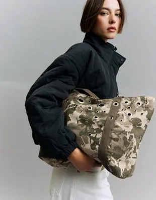 Сумка-шопер с люверсами- Заказать в России