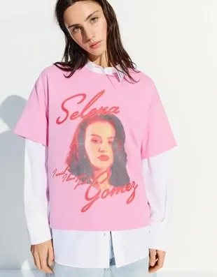 Футболка с принтом Selena Gomez- Заказать в России