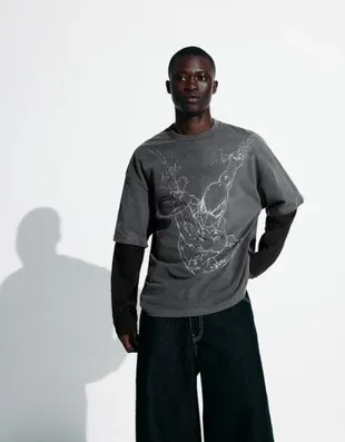 Лонгслив Spiderman с двойным принтом