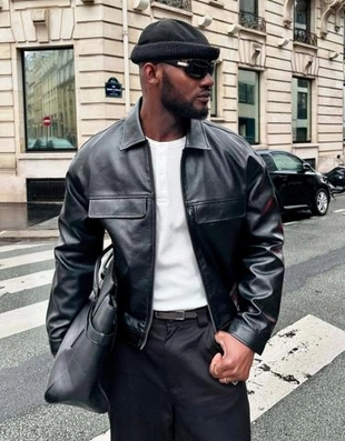 Bershka Куртка геометрического кроя из искусственной кожи