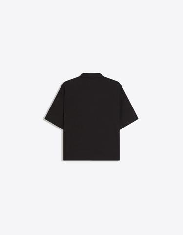 Bershka Рубашка геометрического кроя с короткими рукавами и складками купить с доставкой.