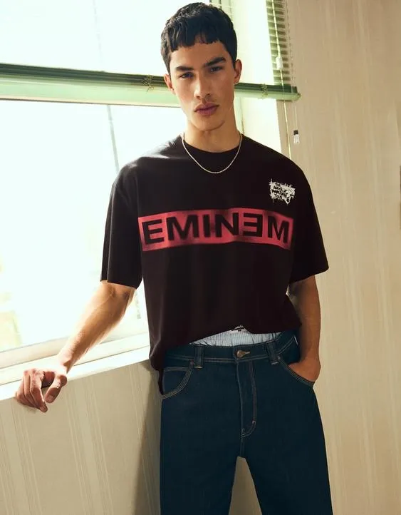 Футболка с короткими рукавами и принтом Eminem