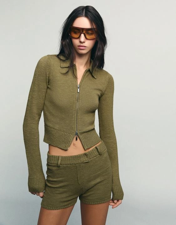 Bershka Куртка-поло на молнии купить с доставкой.