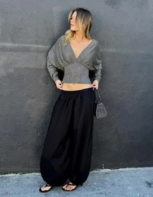 Свитер с V-образным вырезом- Заказать в России