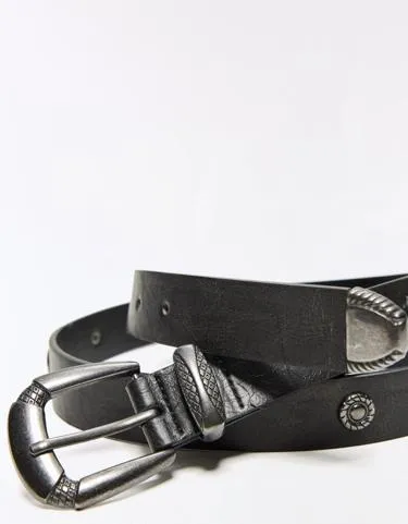 Ремень с заклепками- Заказать в России