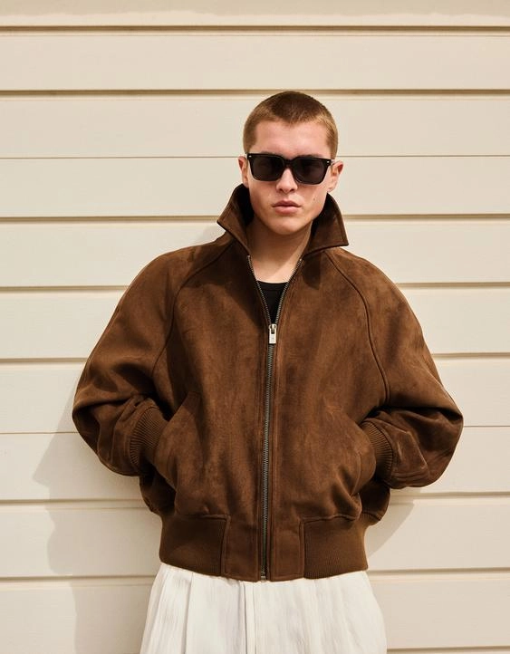 Bershka Куртка из искусственной замши