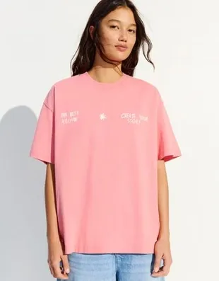 Футболка с эффектом потертости- Заказать в России