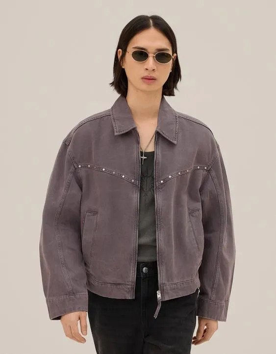 Куртка с заклепками- Заказать в России