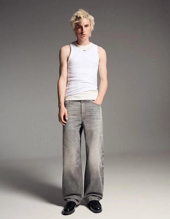 Bershka Джинсы объемного свободного кроя