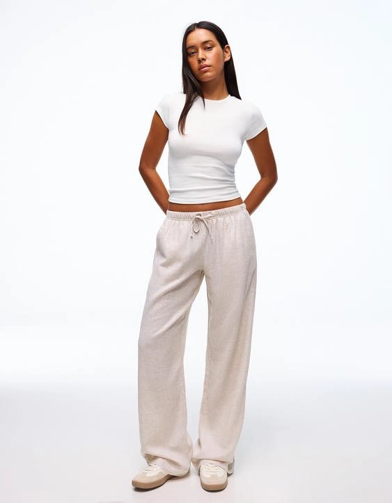 Bershka Брюки на резинке купить с доставкой.