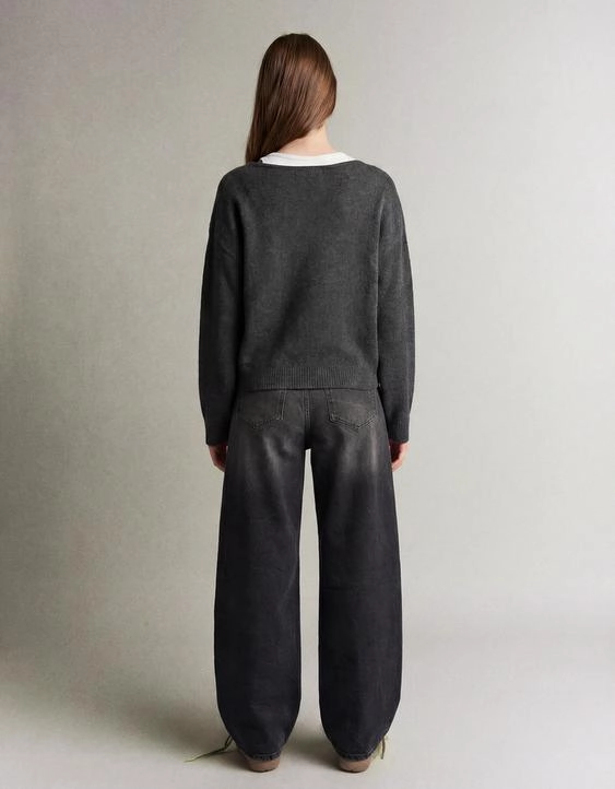 Bershka Джинсы BARREL с высокой посадкой