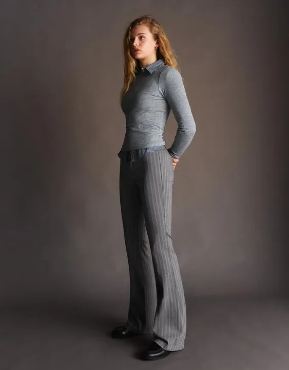 Расклешенные брюки из бенгалина- Заказать в России