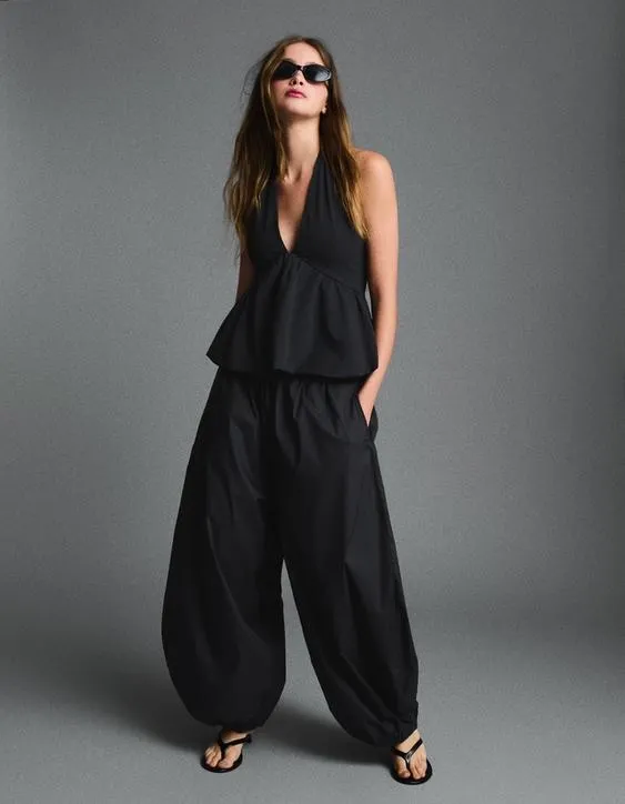 Брюки-блумеры из поплина- Заказать в России