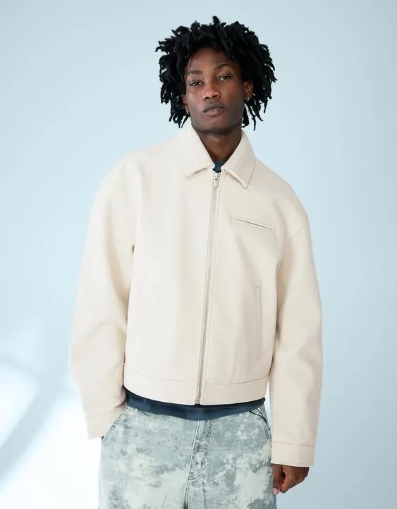 Куртка из фетра на молнии- Заказать в России